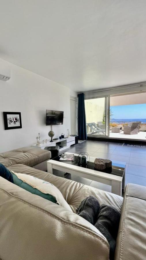 Vue Mer Imprenable Et Piscine Bandol Exteriör bild